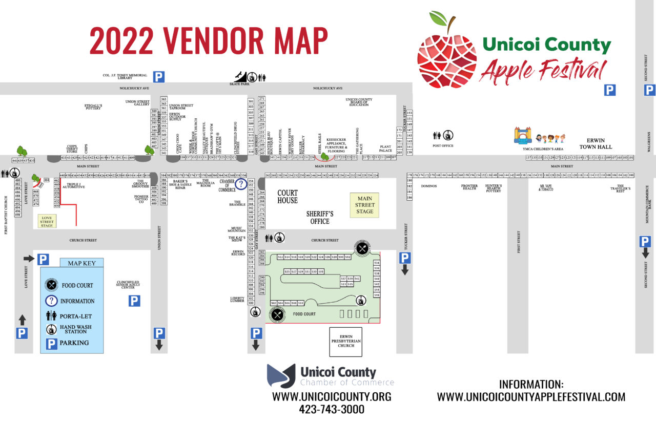 Festival Map Unicoi County Apple Festival